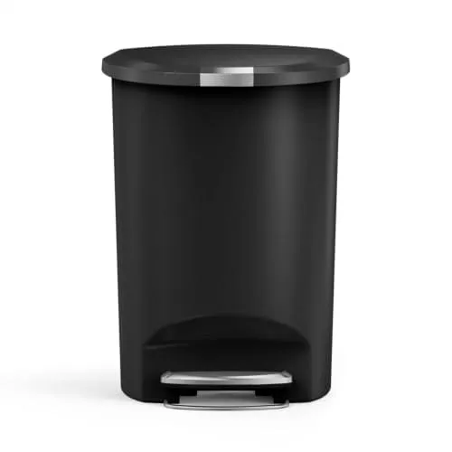 Semi-Round Step Trash Can