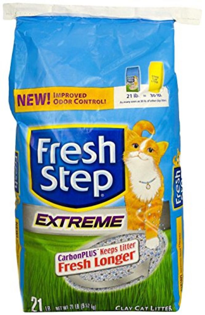 Fresh Step Extreme Clay Non Clumping Cat Litter Scented 21 Pounds