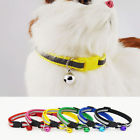 Adjustable Reflective Breakaway Nylon Cat Safety Collar with Bell for Kitten Cat