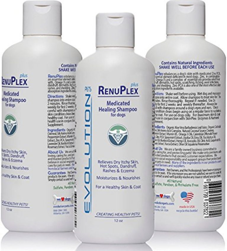 BEST Itchy Dog Shampoo. RenuPlex PLUS Medicated Dog Shampoo. SAFE, All