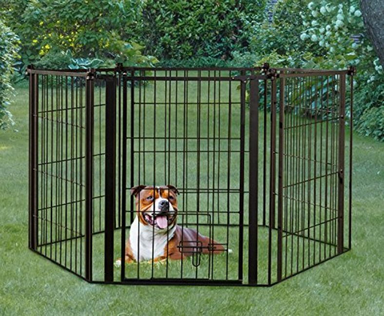 Carlson Pet Weather Resistant 144Inch Wide Pet Gate and Pen Pets Trend Store