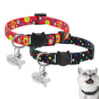 Free Customized Cat Breakaway Collar&Tag Quick Release Plastic Buckle for Kitten