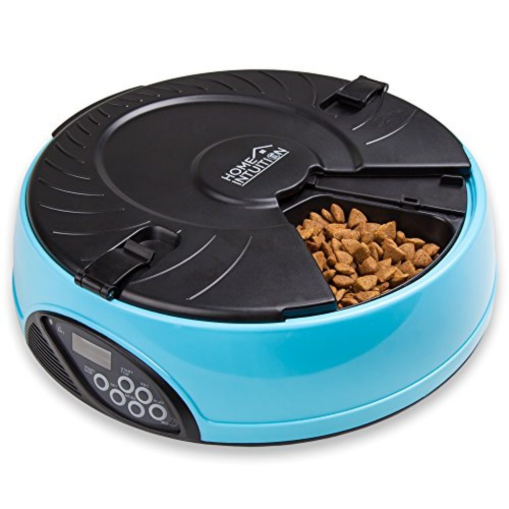 Home Intuition™ 6 Meal Automatic Pet Feeder with Programmable Timer for