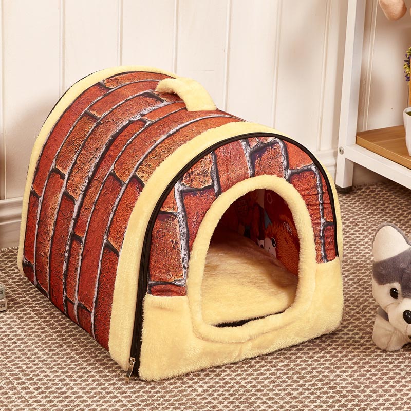 Hot!!!Dog House Kennel Nest With Mat Foldable Pet Dog Bed Cat Bed House For Small Medium Dogs Travel Pet Bed Bag Product