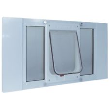 Ideal Pet Products Aluminum Sash Window Cat Door, White