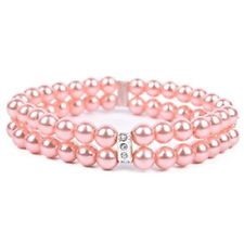 Pets Collar Rhinestone Dog Collar Cat Puppy Jewelry with Pearls Pink Beautiful