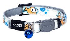 Rogz Glow in the Dark Reflective Cat Collar with Breakaway Clip and Removable to