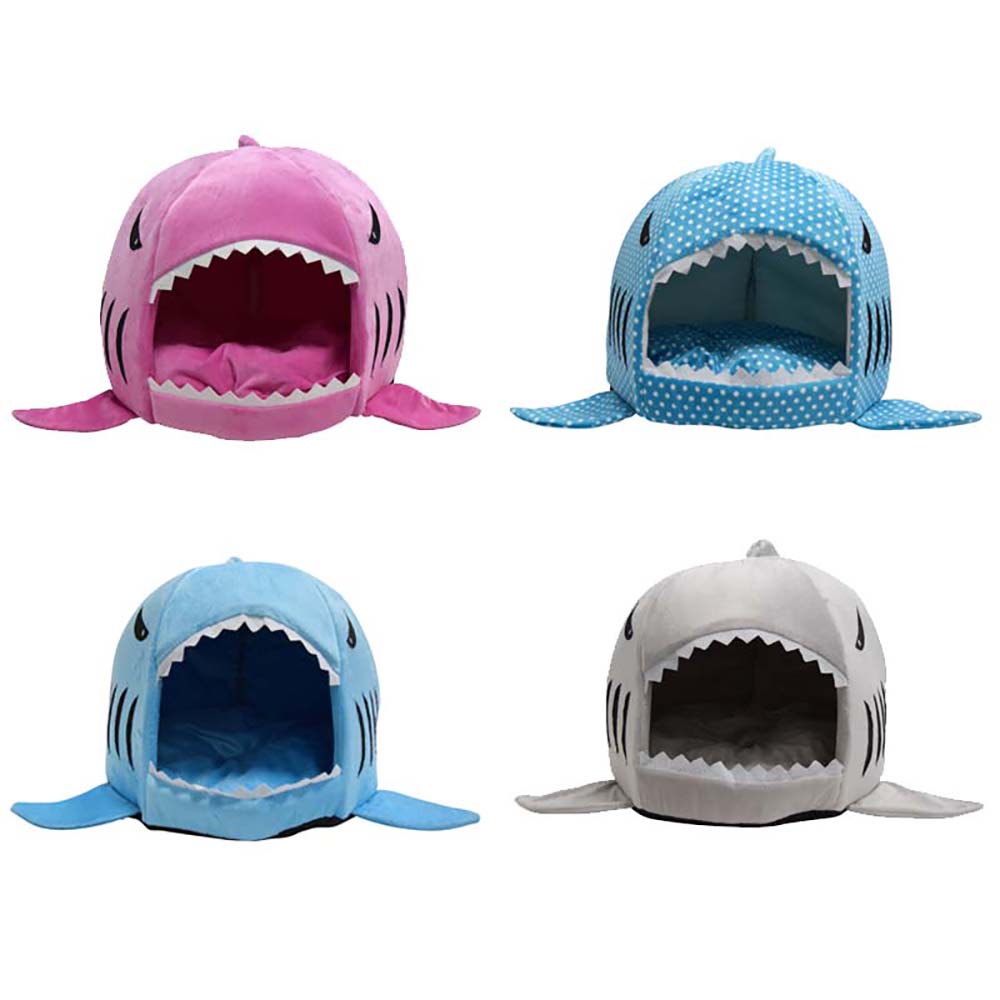 Wholesale Soft Dog House For Large Dogs Warm Shark Dog House Tent High Quality Cotton Small Dog Cat Bed Puppy House Pet Product