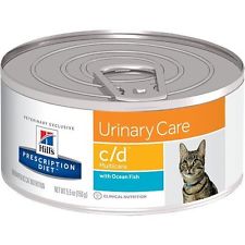 Hills Prescription Diet c/d Urinary Care with Ocean Fish Canned Cat Food 24/5.5