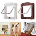 Pet Dog Cat Flap Doors with 4 Way Lock for Pets Entry & Exit Locking Lockable US