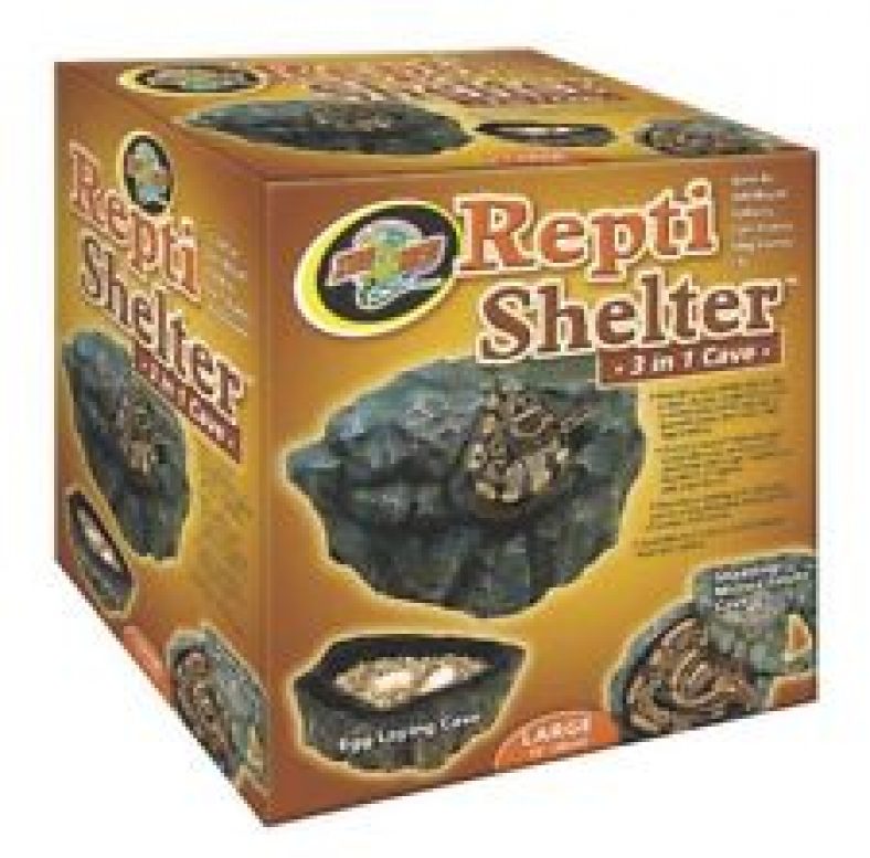 zoo med reptile shelter 3 in 1 cave medium