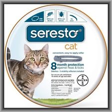 Bayer Seresto Flea and Tick Collar for Cat (All Weights), 8 Month Protection NEW