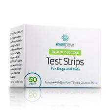 EverPaw Diabetes Blood Glucose Test Strips for Pet Testing in Dogs and Cats 50