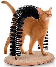 Kleeger Cat Scratcher And Grooming Arch: Self Groomer And Massager With Catnip