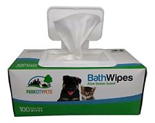 Park City Pets - Dog & Cat Grooming Wipes - Large Hypoallergenic Bath Wipes -