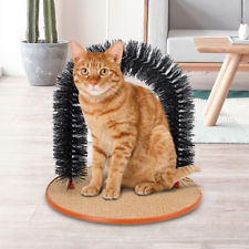 Pet Cat Arch Hair Grooming Scratcher Toy Self-Groomer Toy Massage Scratching