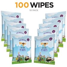 Yogo Grooming Pet Wipes Dogs Cats & Other Soft and Strong Deodorizing 100 Wipes