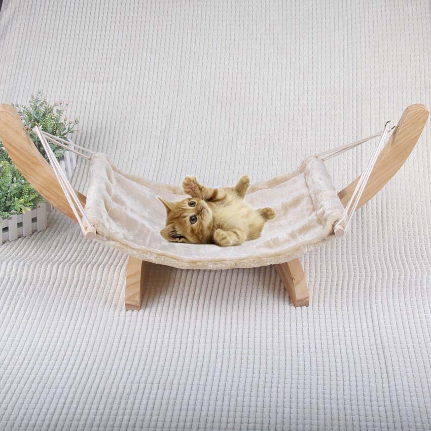 NEW Soft Flock cat chair tree Hammock bed window cat cage hammock washable Cat Kitty wooden Bed mat Dogs litter hanging House