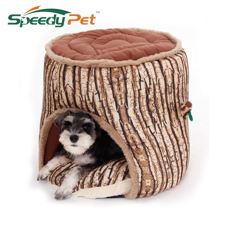 Special Design Pet Bed Soft Dog House Tree Hole Design Dog Kennel Thicken Puppy Cat Pillow Cushion Couch Sofa Mat Great Quality