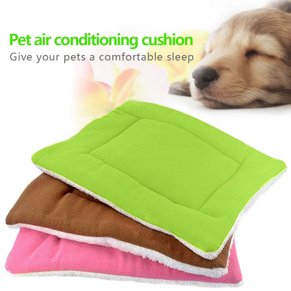 Warm Soft Fleece Dog Beds Mat For Large Small Dogs Crate Cushion Pet Blanket Furry Bed Sofa For Dogs Cats Washable Comfort