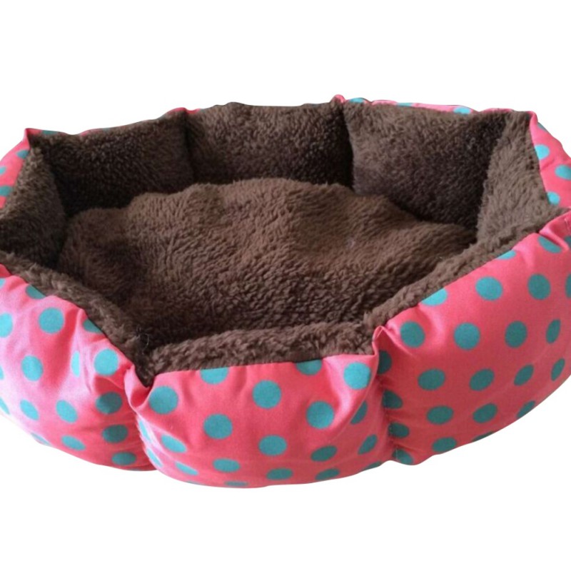 Colorful Leopard Cat Beds Mats Solid Print Pet Cat Dog Bed Pink Blue Yellowish Brown Deep Pink SIZE S M L XL Puppy House