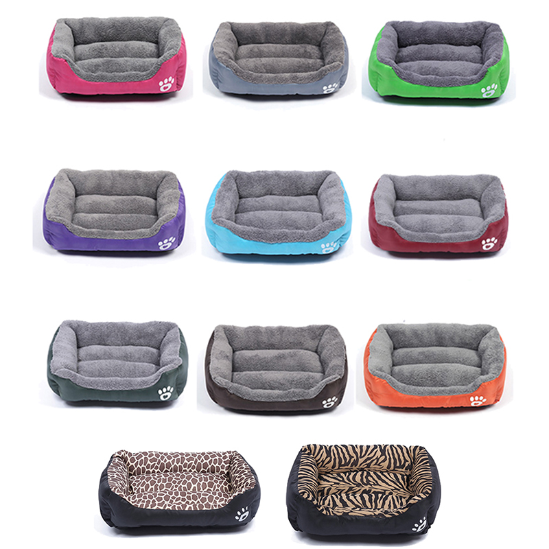 Multi-Color Soft PP Cotton Pet Dog Bed Winter Warm Padded Puppy Cat Sofa Bed Cushion Waterproof Cat Dog Pet Mat House