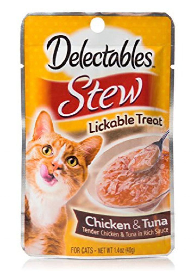 HARTZ Delectables Stew Lickable Wet Cat Treats Chicken & Tuna 12