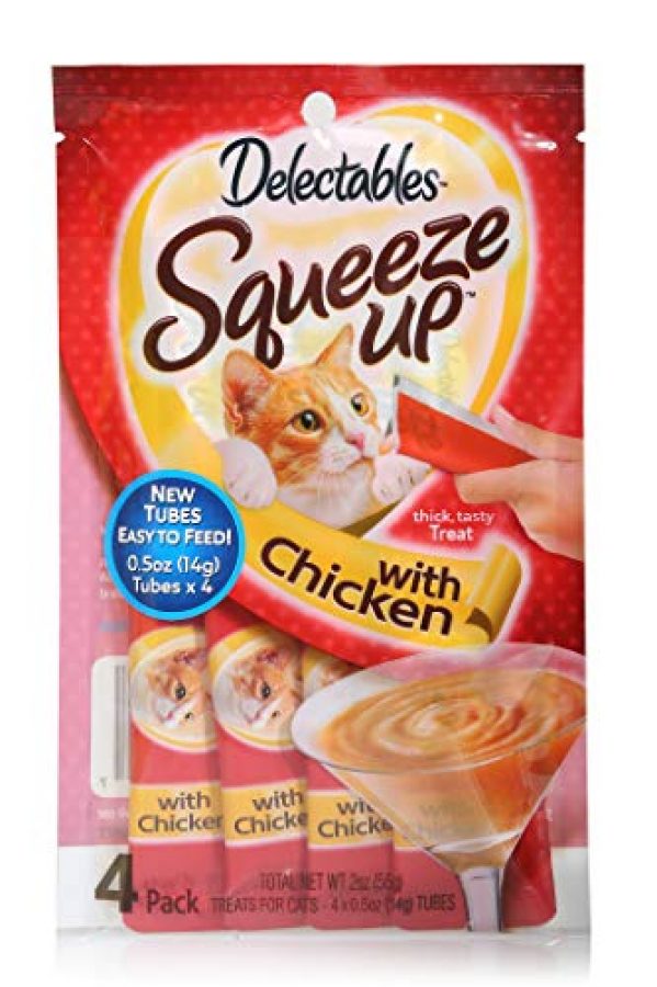 HARTZ Delectables Squeeze Up Interactive Wet Cat Treats Chicken 32