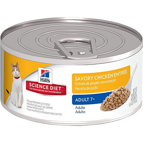 Hill's Science Diet Senior Wet Cat Food, Adult 7+ Savory Chicken Entrée