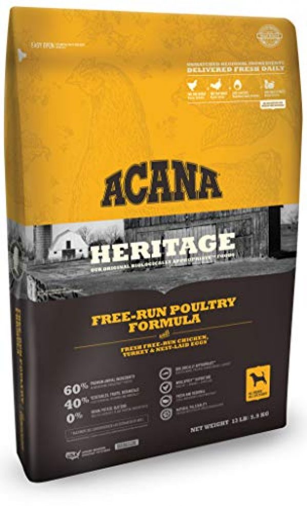 Orijen Acana Heritage Free Run Poultry Dog Food, 25 lb ...