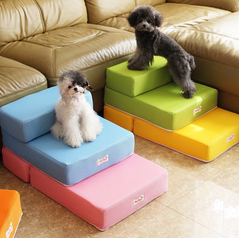 Solvit PetSafe PupSTEP Plus Pet Stairs, Foldable Steps for Dogs and