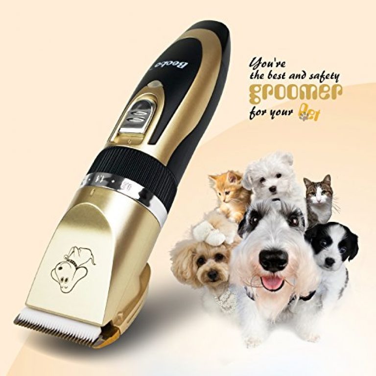 Becko Cordless Low Noise Pet Hair Clippers, for Dog Cat Animals ...