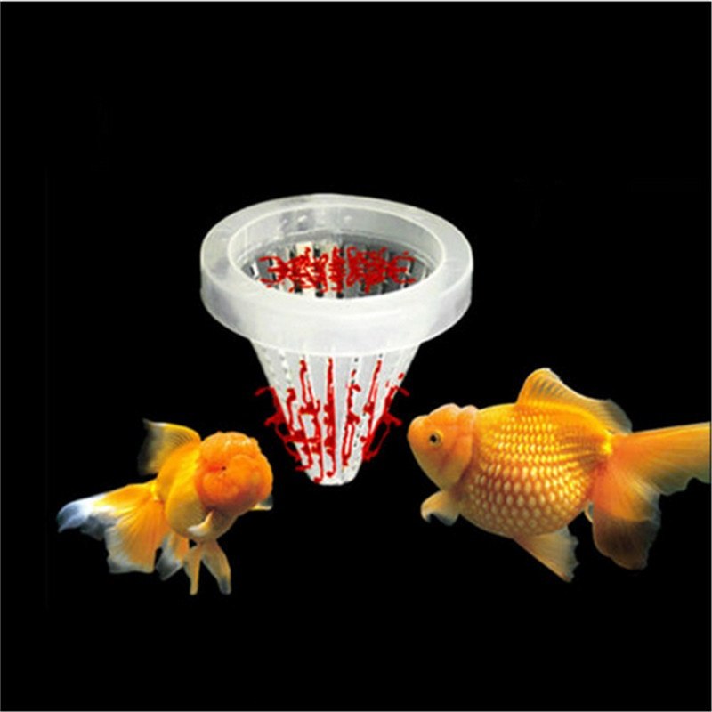 Aquarium Fish Feeder Worm Bug Feeding Cup Fish Tank Blood Worm Funnel Cup Food Feed Tool