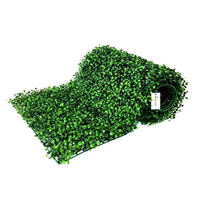 BESAMENATURE 12 Pieces Artificial Boxwood Hedge Panels, UV Protected ...