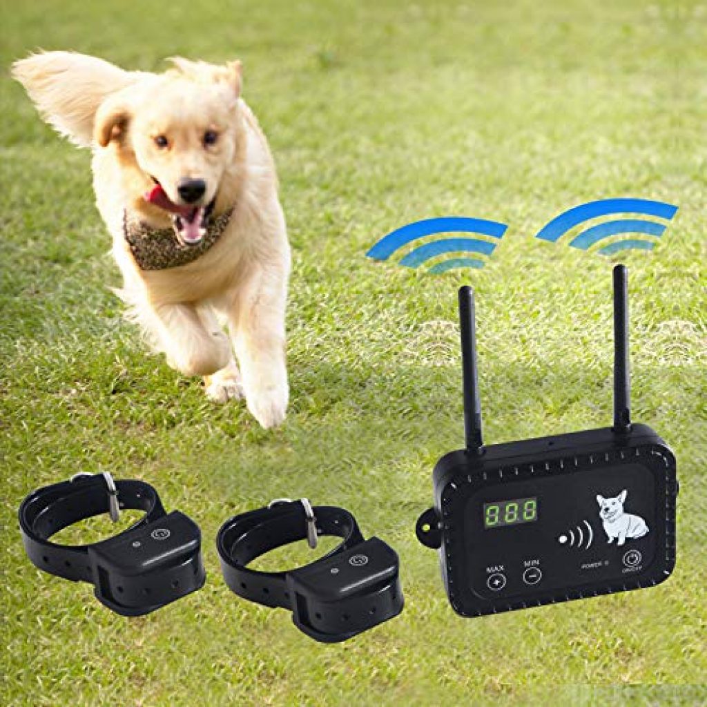 electric underground dog fence system 3 water resistant shock collars hot