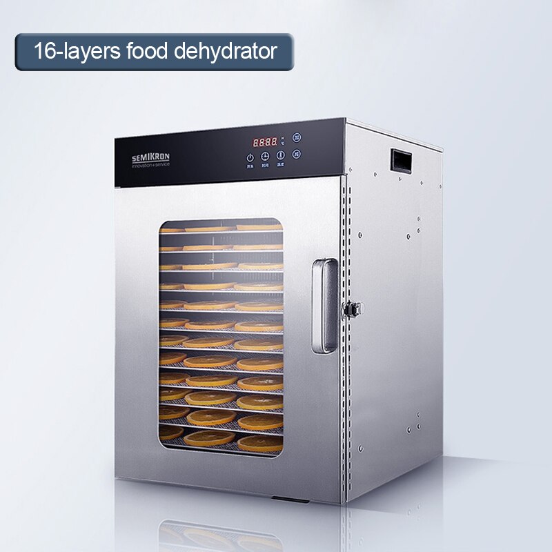 16-layers food dehydrator vegetable fruit dryer Stainless steel commercial food drying machine for seafood/tea/chicken ect. 220v