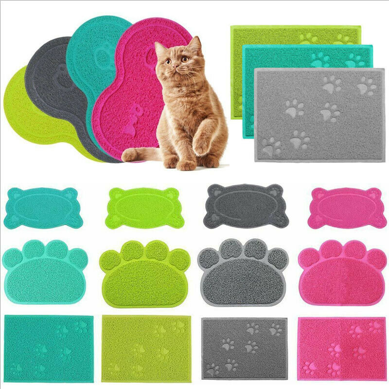 2019 Hot Sale 1pcs Pet Dog Puppy Cat Feeding Mat Pad Cute PVC Bed Dish Bowl Food Feed Placement dog bowl миска для кошки cat M