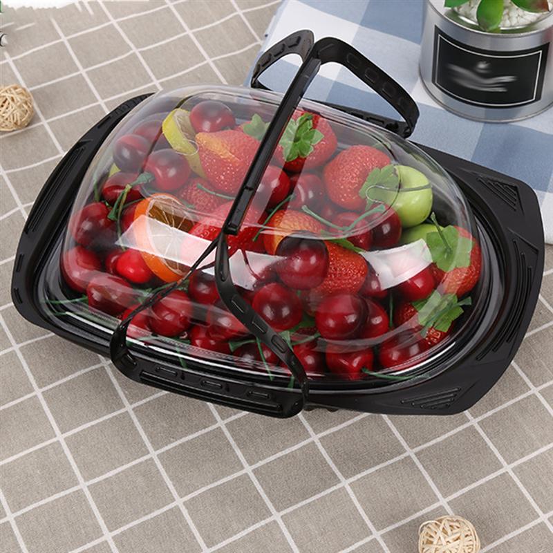 20PCS Disposable Food Container Handheld Food Packing Box Roasted Turkey Chicken Storage Box