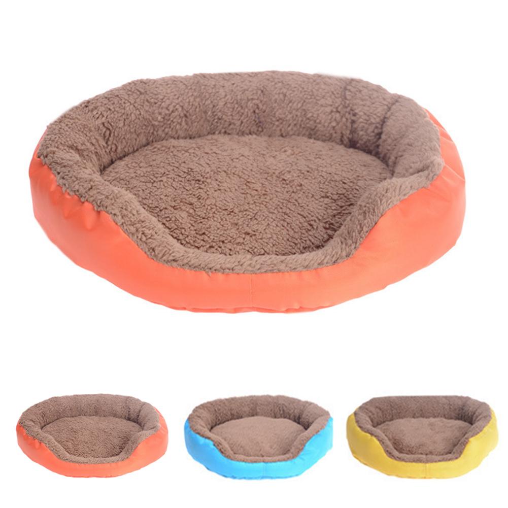 Pet Cat Dog Bed Round Autumn And Winter Warm Cat Dog Universal Beds Small And Medium-Sized Candy Color For Pet Cat Dog Bed