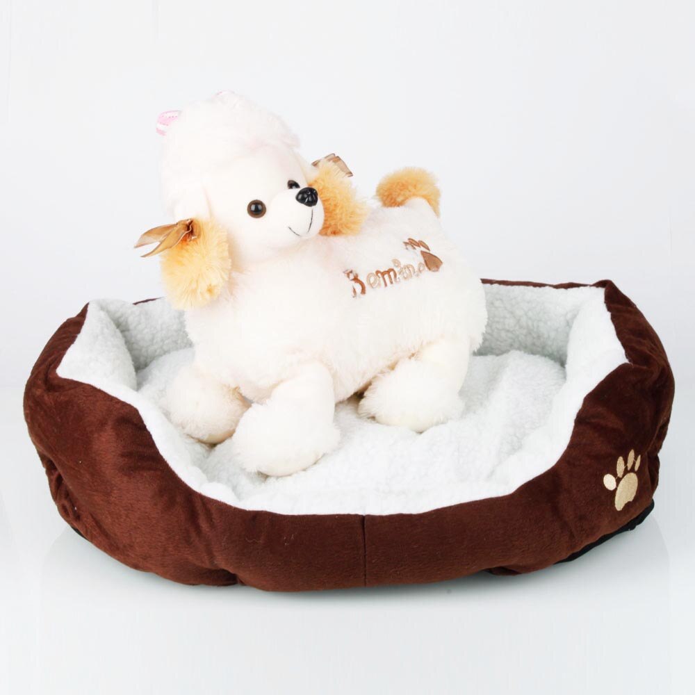 Pet Dog Cat Bed House Soft Cotton Pet Warm Pad Puppy kitten Kennel House Pet Sleeping Nest Winter Warm Pet Supplies Bed USA