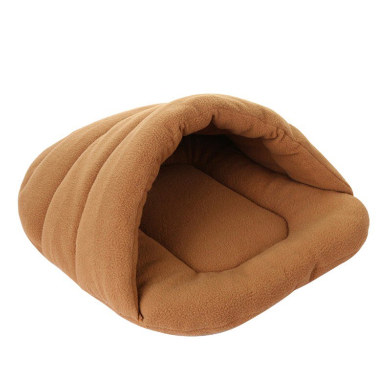 Slipper-shaped Cuddle Pouch Pet Bed, Covered Hooded Pet Bed for Burrower Cats and Dogs