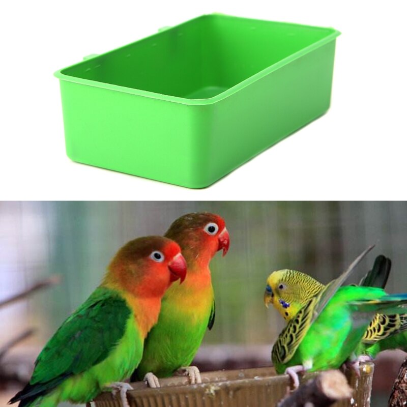 New Bird bowl Food Water Plastic Bowl Cups Parrot Bathing Bird Pigeons Cage Sand Cup Feeding