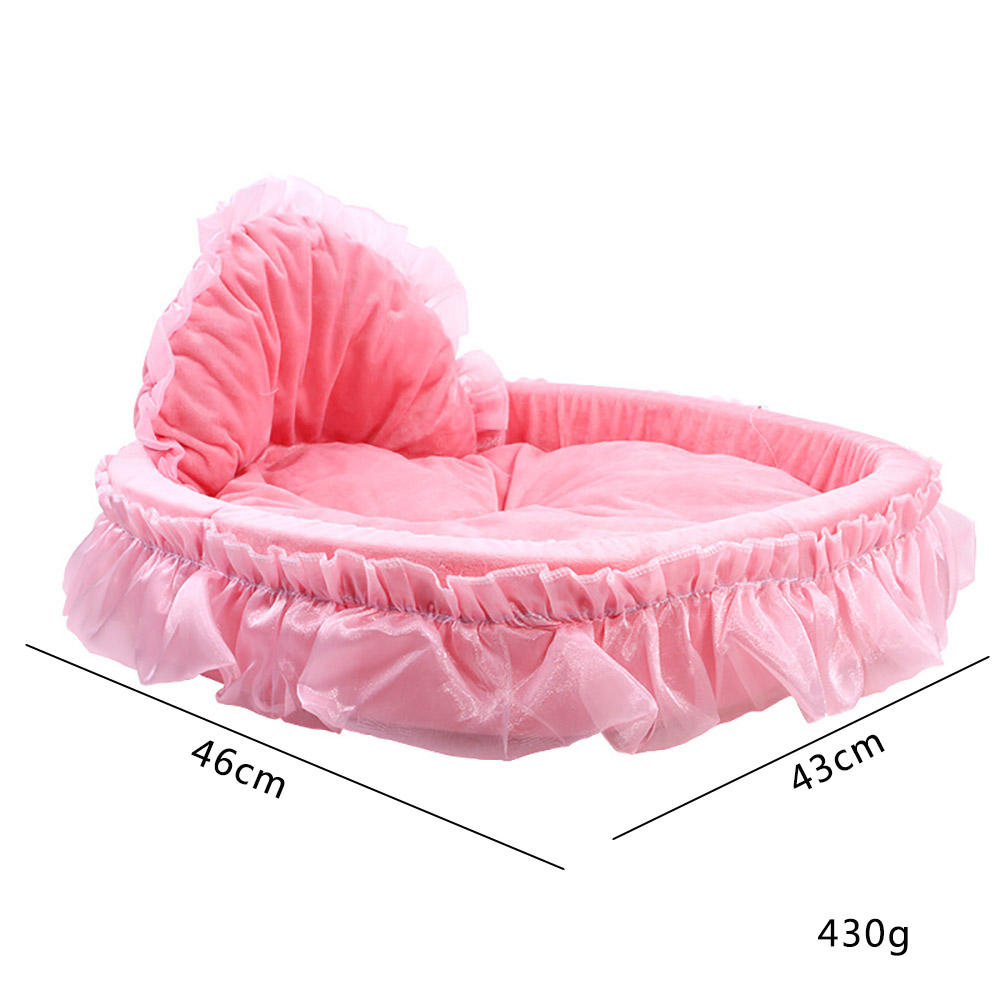 Pink Lace Princess Small Dog Bed Soft Sofa For Dogs Puppy House Pet Doggy Teddy Bedding Cat Dog Beds Nest Mat Kennels