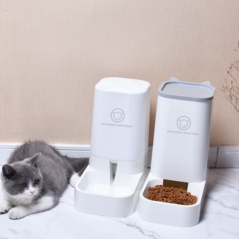 1Pcs Automatic Pet Feeder Cat Food Dispenser Water Fountain Bottle Bowls Travel Supply Feeder For Dogs Cats Pets Animals Kitten