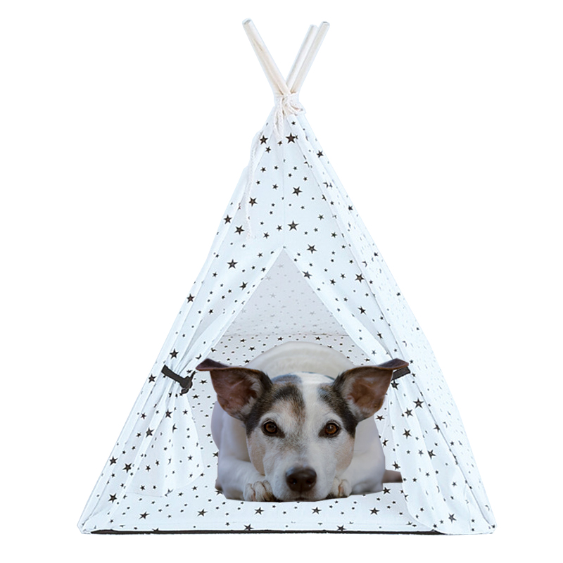 Foldable Pet Tent Cat Dog House Bed Puppy Teepee Sleeping Mat Indoor Outdoor Portable Dog Tent Pet Kennels домик для кошки