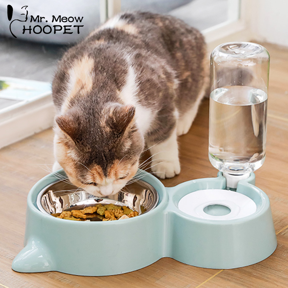 Hoopet Cat Bowl Dog Water Feeder Bowl Cat Kitten Drinking Fountain Food Dish Pet Bowl Goods