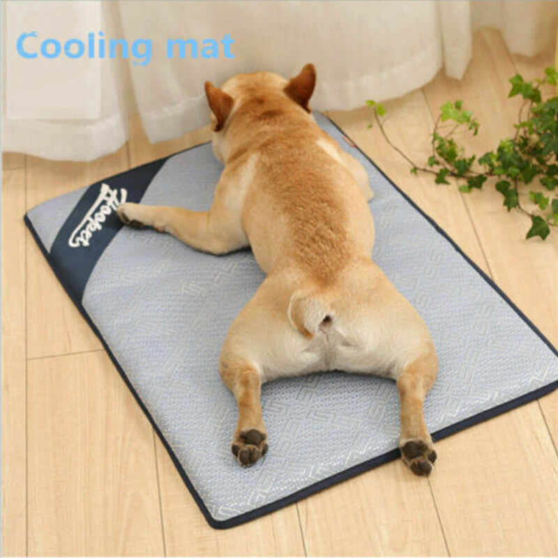 Pet Dog Summer Cooling Mat Mattress Cooler Mat For Cat Teddy Small Large-sized Dog Bed Mats Nest Summer Ice Rattan Mat Cushion