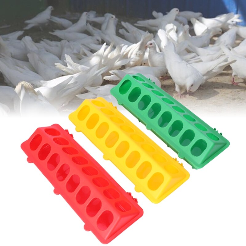 Plastic Flip-Top Bird Poultry Trough Feeding Chicken Animal Farming Tool Case food box for poultry birds