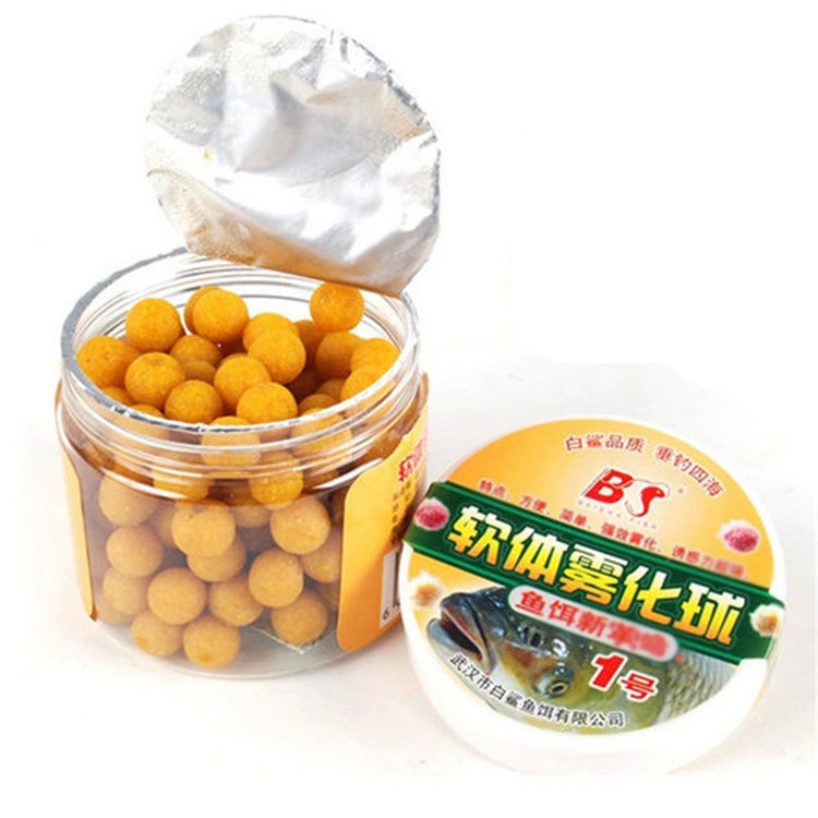 White Shark Fishing Bait Software Atomized Ball Carp Baits 110g Lures Pellet Material Fish Food Nest Tool