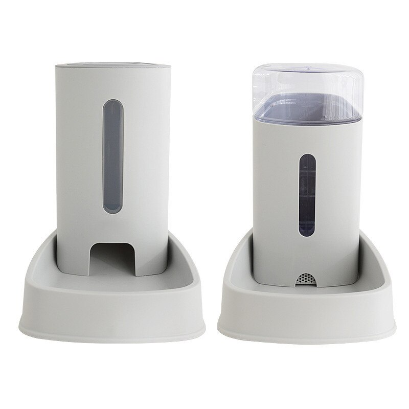 1 Set 3.8L Pet Dog Cat Automatic Feeder and Filter Water Dispenser Dog Water Bottle Food Bowls Water Fountain for Pet Supplies